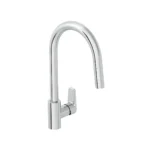 Vitra Flow Soft C Tipi Pull-Out Eviye Bataryası - A43445 - Spiralli Mutfak Eviye Bataryası