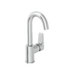 Vitra Flow Soft Döner Borulu Lavabo Bataryası, Krom - A43160 - Lavabo Bataryaları