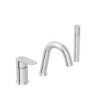 Vitra Flow Soft Küvet Bataryası 3 Delikli - A43100 - Ankastre Küvet Bataryası