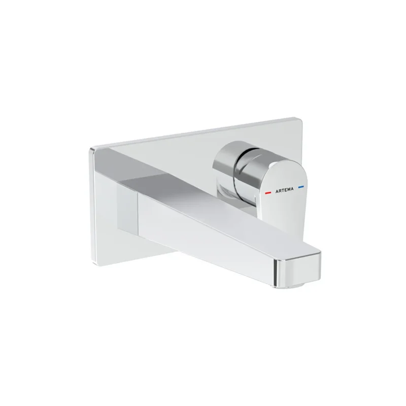 Vitra Flow Square Ankastre Lavabo Bataryası (Sıva Üstü Grubu) - A43180 - Ankastre Lavabo Bataryası