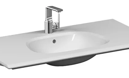 Vitra Frame Etajerli Lavabo 105x50 cm Clean Beyaz - 5709B403-0001 - Etajerli Lavabo
