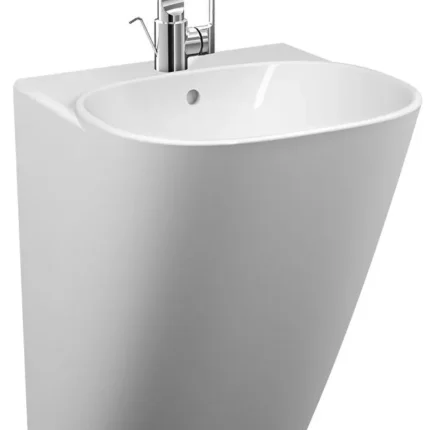 Vitra Frame Yarı Monoblok Lavabo 50x48 cm Beyaz - 5798B403-0001 - Monoblok Bütün Lavabo