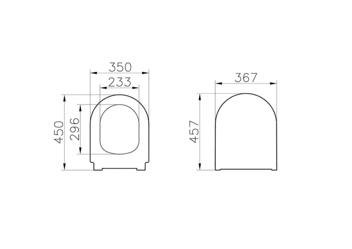 Vitra Integra Klozet Kapağı Slim, Duroplast, Üstten Sıkmalı Yavaş Kapanır, Kolay Sök-Tak, Metal Menteşeli, Mat Siyah - 131-483R009 - Klozet Kapağı - 1