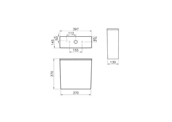 Vitra Integra Square Rezervuar - 7100L003-0108 - Rezervuarlar - 2