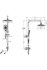 Vitra Joy 3S Duş Sistemi - A45787 - Duş Setleri - 1