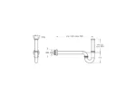 Vitra Lavabo Sifonu (P tipi) - A45151 - Basmalı Sifon , Gider (Pop-Up) - 1