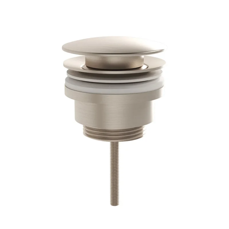 Vitra Lavabo Yuvarlak Süzgeci Universal Basmalı, Fırçalı Nikel - A4514934 - Lavabo Süzgeci