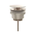 Vitra Lavabo Yuvarlak Süzgeci Universal Sabit, Fırçalı Nikel - A4514834 - Lavabo Süzgeci
