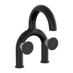 Vitra Liquid Lavabo Bataryası 2 Delikli, Parlak Siyah - A4274739 - Lavabo Bataryası