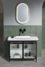 Vitra Liquid Tezgah Üstü Lavabo Oval Kompakt 53x40 cm Beyaz