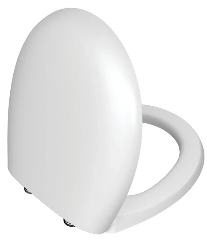 Vitra Memoria Klozet Kapağı Duroplast, Üstten Sıkmalı Yavaş Kapanır, Kolay Sök-Tak, Metal Menteşeli, Mat Beyaz - 106-401R009 - Klozet Kapağı