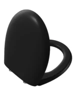 Vitra Memoria Klozet Kapağı Duroplast, Üstten Sıkmalı Yavaş Kapanır, Kolay Sök-Tak, Metal Menteşeli, Mat Siyah - 106-483R009 - Klozet Kapağı