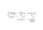 Vitra Metropole Çanak Lavabo 60x47 cm Tek Armatür Delikli, Su Taşma Delikli, Beyaz - 7526B003-0973 - Çanak Lavabo - 1