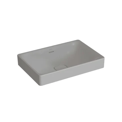Vitra Metropole Çanak Lavabo Dikdörtgen 60x40 cm, Mat Taş Gri - 7535B076-0673 - Çanak Lavabo