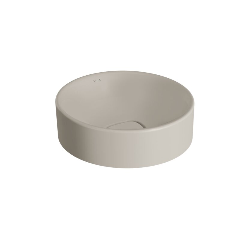 Vitra Metropole Çanak Lavabo Yuvarlak Kompakt 40x38 cm, Taupe - 7542B020-1398 - Çanak Lavabo