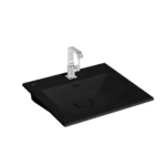 Vitra Metropole Etajerli Lavabo Dikdörtgen 60x53 cm Mat Siyah - 7537B083-0001 - Etajerli Lavabo