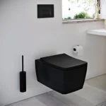 Vitra Metropole İnce Klozet Kapağı Yavaş Kapanır, Kolay Sök-Tak, Mat Siyah - 132-483R009 - Klozet Kapağı - 1