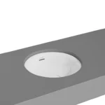 Vitra Metropole Tezgah Altı Lavabo Yuvarlak 40x40 cm, Beyaz - 7532B003-1082 - Tezgah Altı Hilton Lavabo
