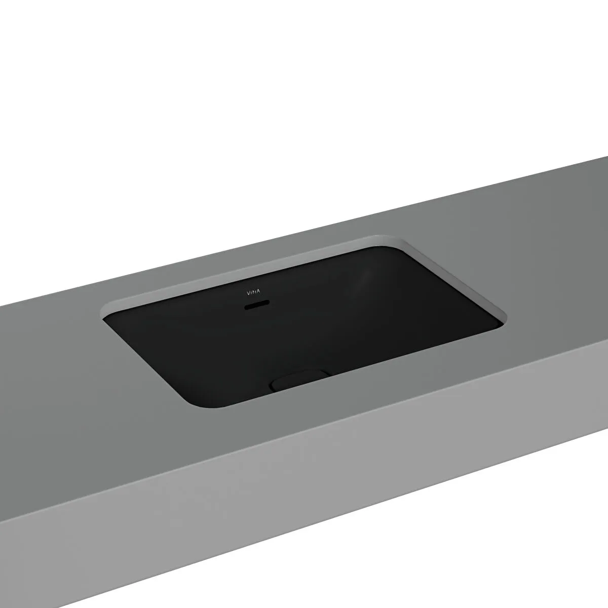 Vitra Metropole Tezgahaltı Lavabo Dikdörtgen, 60x40 cm Armatür Deliksiz, Su Taşma Delikli, Mat Siyah Vitra Metropole Tezgahaltı Lavabo Dikdörtgen, 60x40 cm Armatür Deliksiz, Su Taşma Delikli, Mat Siyah - 7535B083-1082 - Tezgah Altı Hilton Lavabo