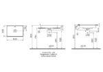 Vitra Metropole Tezgahaltı Lavabo Dikdörtgen, 60x40 cm Armatür Deliksiz, Su Taşma Deliksiz, Mat Taş Gri - 7535B076-1083 - Tezgah Altı Hilton Lavabo - 1