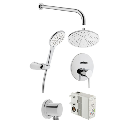 Vitra Minimax S Ankastre Set (Rain L, Snow 3F) - A49296 - Ankastre Duş Setleri, İNDİRİMLİ FIRSAT ÜRÜNLERİ