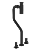 Vitra Monoblok Sifon Seti, Mat Siyah - A4515736WTC - Basmalı Sifon , Gider (Pop-Up)