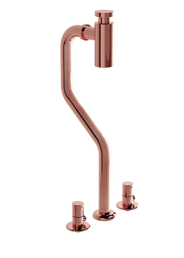 Vitra Monoblok Sifon Seti, Soft Bakır Vitra Monoblok Sifon Seti, Soft Bakır - A4515729 - Basmalı Sifon , Gider (Pop-Up)