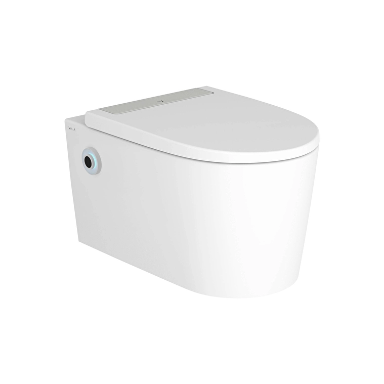 Vitra Nest Asma Klozet Seti QuantumFlush, Gizli Montajlı, 57 cm Temassız, Taharet Borulu, Taharet Borusu Girişi Sıva Altı Uygulamalı, Clean, Beyaz - 7870B403-6355 - Asma Klozet