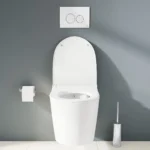 Vitra Nest Klozet Kapağı Slim, Duroplast, Üstten Sıkmalı Yavaş Kapanır, Kolay Sök-Tak, Metal Menteşeli, Beyaz - 220-003R009 - Klozet Kapağı - 1
