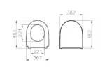 Vitra Nest Klozet Kapağı Slim, Duroplast, Üstten Sıkmalı Yavaş Kapanır, Kolay Sök-Tak, Metal Menteşeli, Beyaz - 220-003R009 - Klozet Kapağı - 2