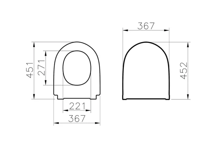 Vitra Nest Klozet Kapağı Slim, Duroplast, Üstten Sıkmalı Yavaş Kapanır, Kolay Sök-Tak, Metal Menteşeli, Beyaz - 220-003R009 - Klozet Kapağı - 2