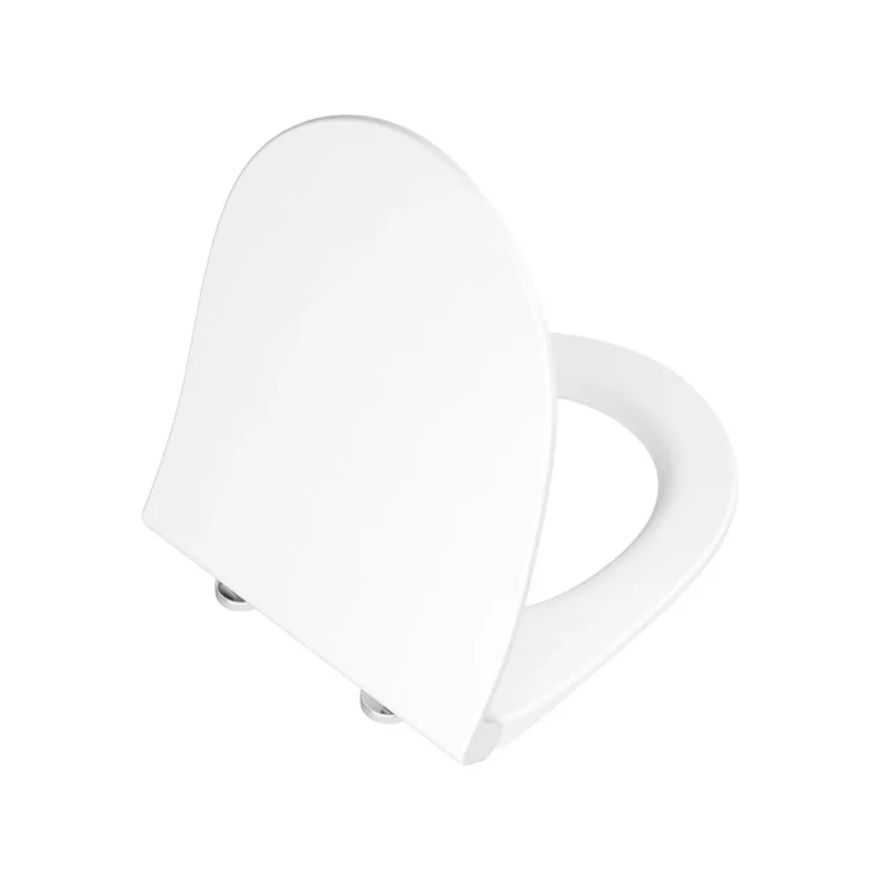 Vitra Nest Klozet Kapağı Slim, Duroplast, Üstten Sıkmalı Yavaş Kapanır, Kolay Sök-Tak, Metal Menteşeli, Beyaz - 220-003R009 - Klozet Kapağı