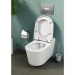 Vitra Nest Rim-Ex Kanalsız Asma Klozet, Vitrafresh Deterjan Hazneli ve Entegre Ara Musluklu - 5176B003-1687 - Entegre Ara Musluklu Klozet, Asma Klozet - 2