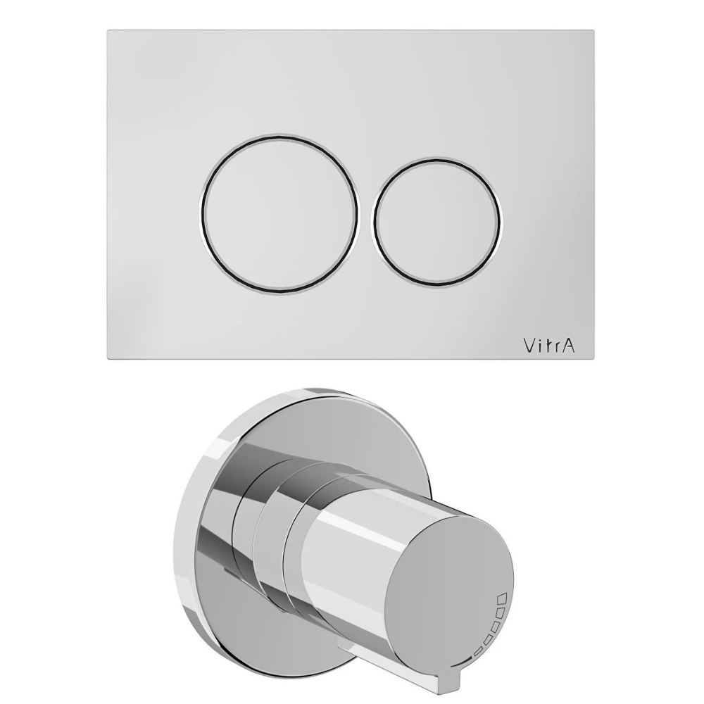Vitra Origin ABS Panel Seti, stop valf sıva üstü dahil (740-2480+A41461GR) Vitra Origin ABS Panel Seti, stop valf sıva üstü dahil (740-2480+A41461GR) - 800-2033 - Kumanda Panelleri (Gömme Rezervuar Butonları)