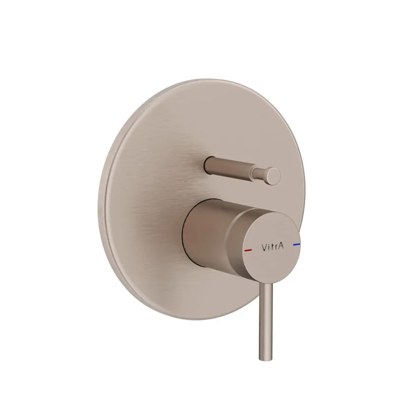 Vitra Origin Ankastre Banyo Bataryası (V-Box Sıva Üstü Grubu) Fırçalı Nikel - A4282234 - Ankastre Banyo Bataryası
