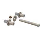 Vitra Origin Ankastre Lavabo Bataryası Sıva Üstü Grubu, Üç Rozetli, Fırçalı Nikel