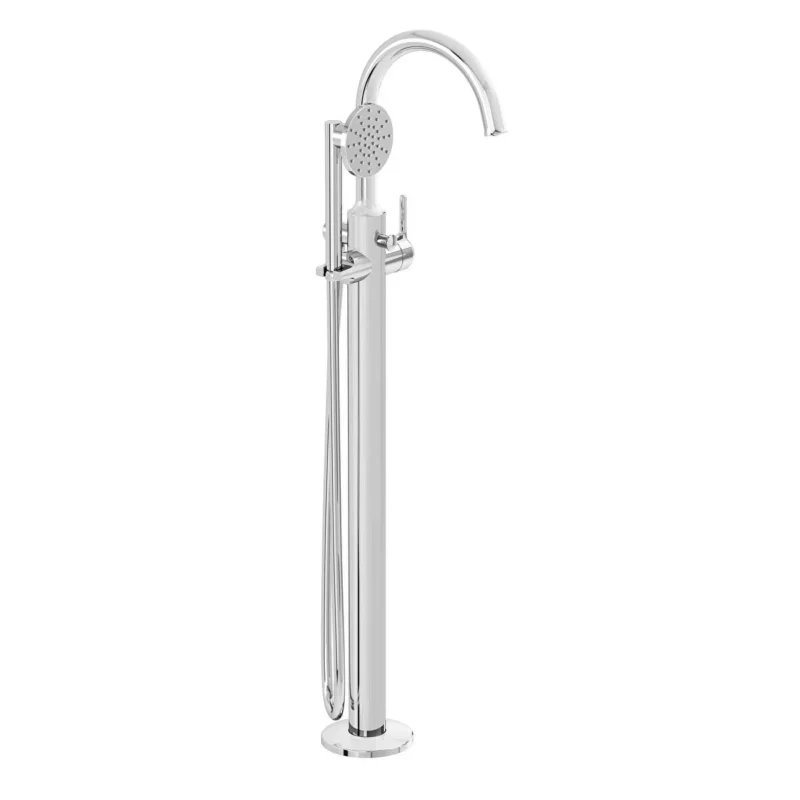 Vitra Origin Classic Küvet Bataryası Yerden, Krom - A42898 - Yerden Küvet Bataryası
