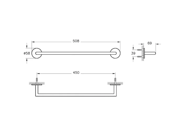 Vitra Origin Havluluk 45 cm - A4488674 - Havluluk - 1