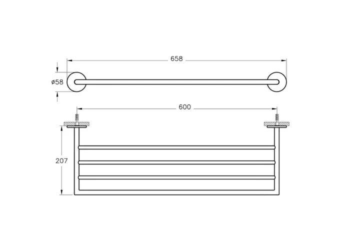 Vitra Origin Havluluk (üçlü) - A4489974 - Havluluk - 1