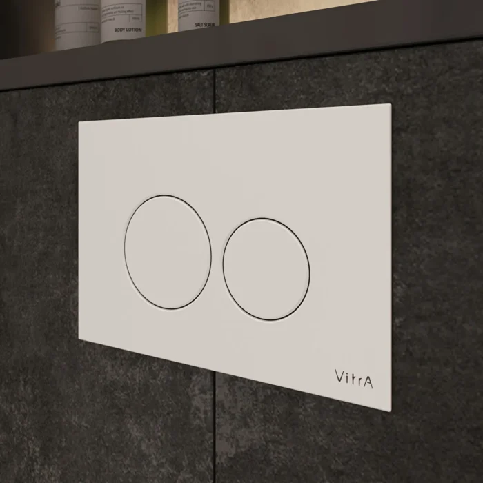 Vitra Origin Kumanda Paneli Parlak Beyaz - 740-2400 - Kumanda Panelleri (Gömme Rezervuar Butonları) - 1