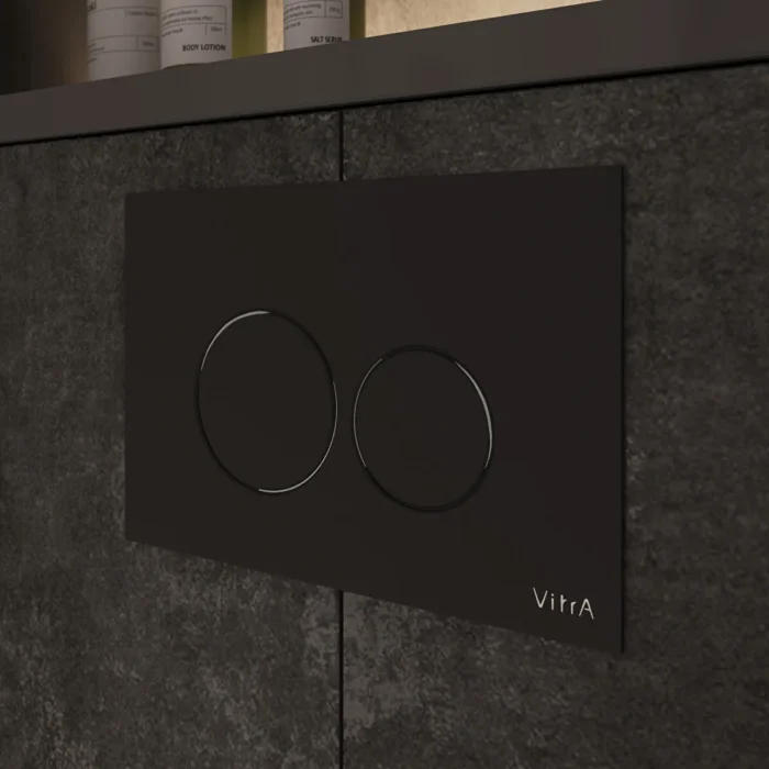 Vitra Origin Kumanda Paneli Parlak Siyah - 740-2450 - Kumanda Panelleri (Gömme Rezervuar Butonları) - 2