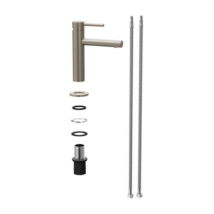 Vitra Origin Lavabo Bataryası Fırçalı Nikel - A4255634 - Lavabo Bataryası - 2