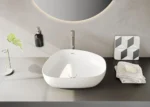 Vitra Origin Lavabo Bataryası Yüksek, Uzun Çıkış Ucu, Fırçalı Nikel