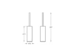 Vitra Origin Tuvalet Fırçalığı (yerden) - A4489374 - Klozet Temizleme Fırçası - 1