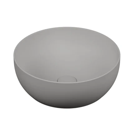 Vitra Outline Yuvarlak Çanak Lavabo, 40 cm, Mat Taş Gri - 5992B476-0016 - Çanak Lavabo