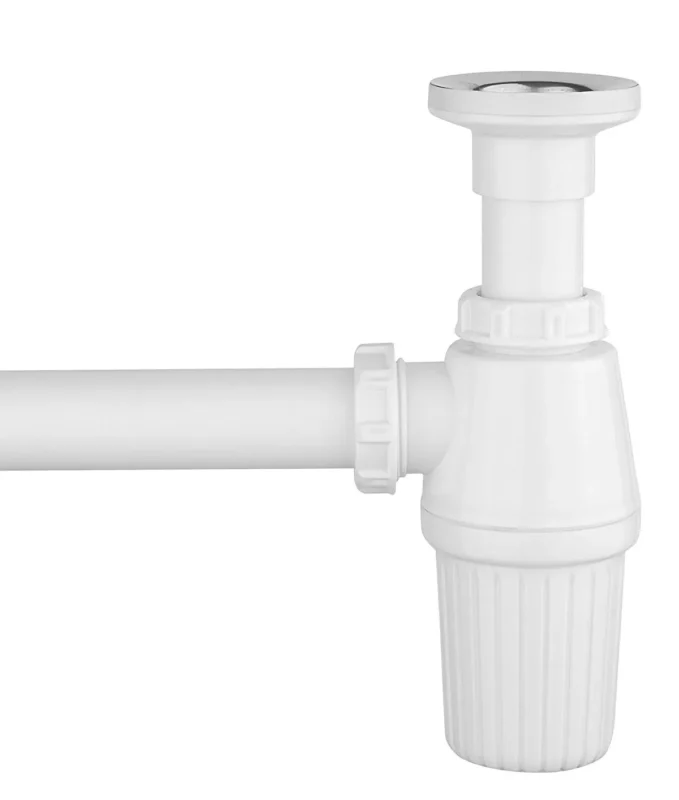Vitra Plastik Lavabo Sifonu Seti, Krom - A45109 - Basmalı Sifon , Gider (Pop-Up)