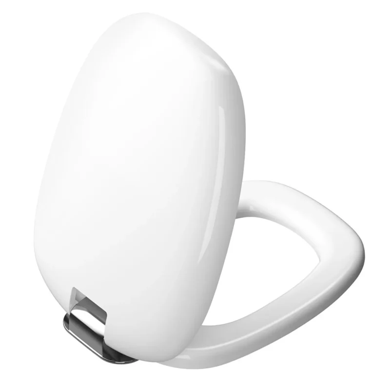 Vitra Plural Klozet Kapağı Duroplast, Üstten Sıkmalı Yavaş Kapanır, Kolay Sök-Tak, Metal Menteşeli, Beyaz - 126-003-009 - Klozet Kapağı