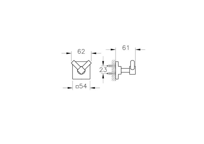 Vitra Root Askı (ikili) - A4480136 - Askılık, Bornoz Askılığı - 1