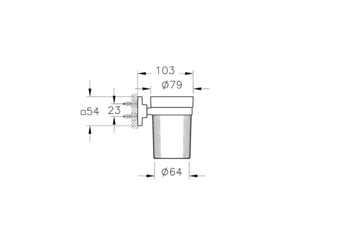 Vitra Root Diş Fırçalığı (duvardan) - A44806 - Diş Fırçalık - 2