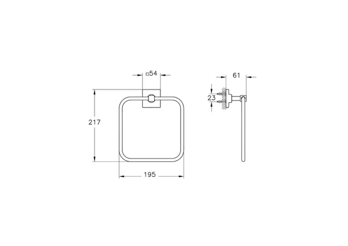 Vitra Root Kare Havluluk - A44803 - Havluluk - 1